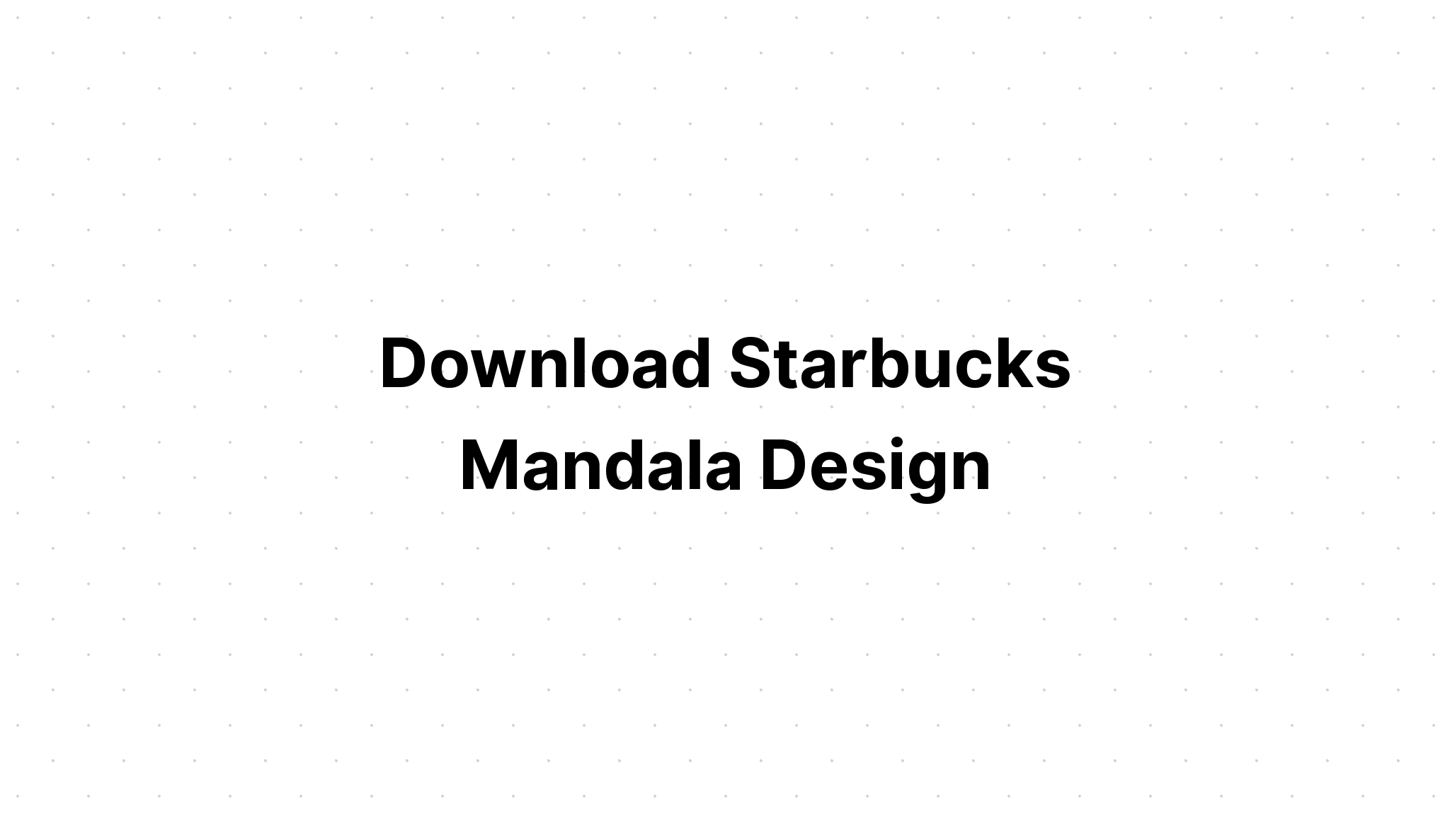 Download Layered Mandala Svg For Starbucks Cup Ideas - Layered SVG Cut File